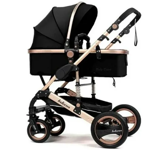 Picture of Baby stroller 2 in 1 699531342468 Stroller Pram (Multi, Black)