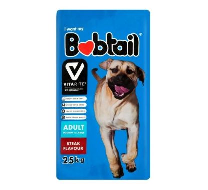 Bobtail Dry Dog Food Medium To Large Steak 25kg