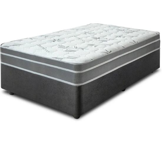 Bed Warehouse Bed of Dreams Single Bed (Finish Colour - Black & White,  (Mattress Included),